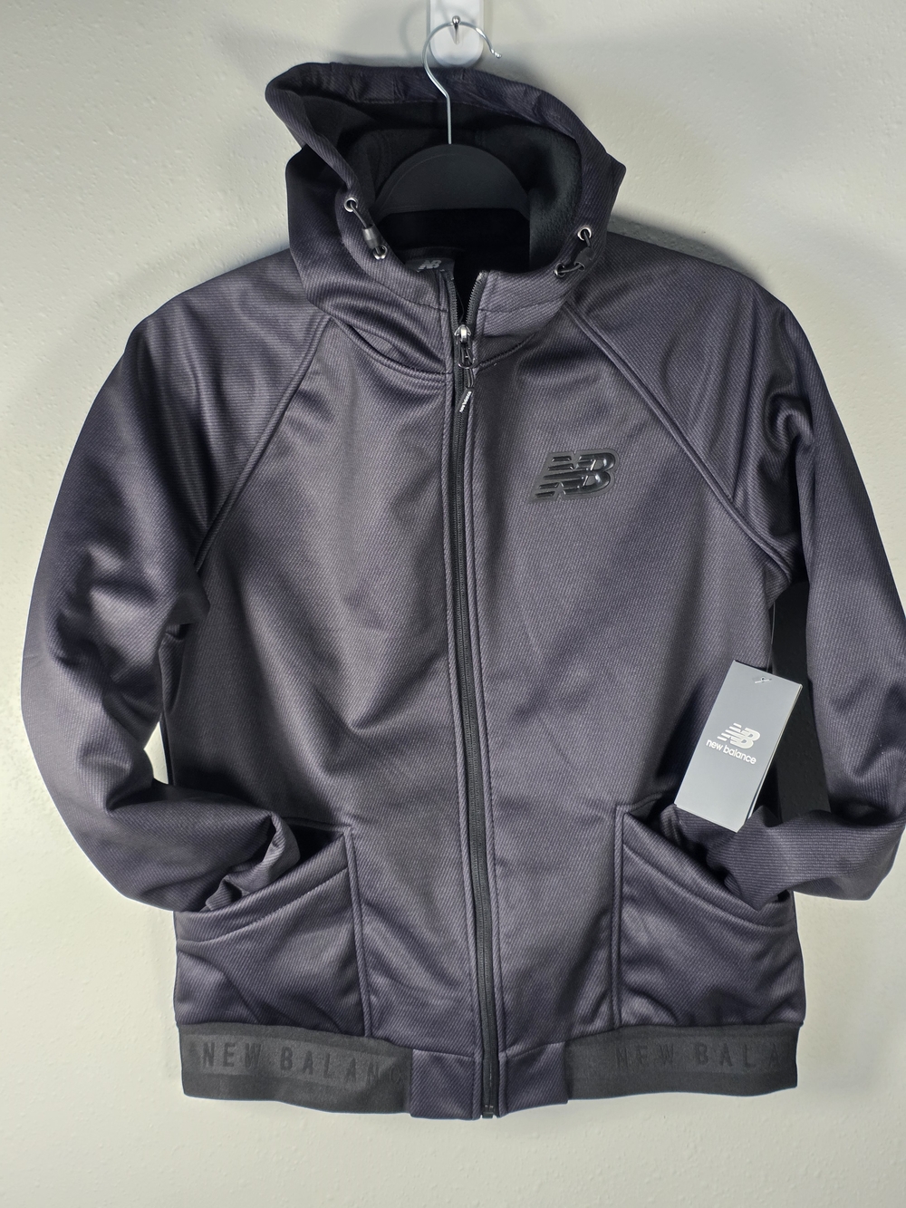 New Balance Women's Dark Gray Hooded Performance Jacket